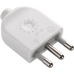 Fiche Italienne À Monter: 16a, 2p+t, 230 V, Blanc Mat