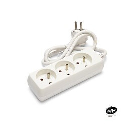 Bloc Multiprise 3x16a, 1m H05vv-f3g1.0mm2, Ce & Nf