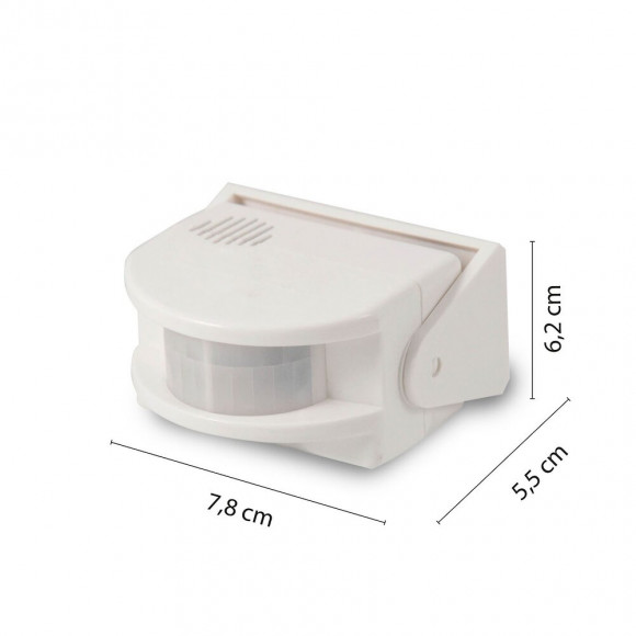 Détecteur De Mouvements 2 Fonctions (alarme Et Carillon)