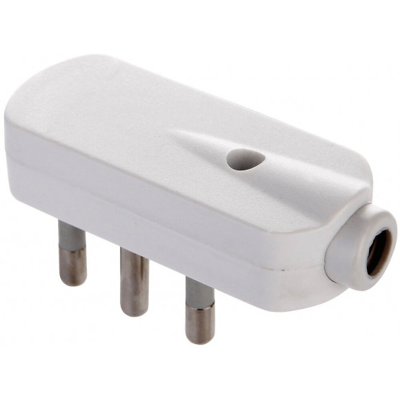 Fiche Italienne Coudée 90 °, 2p + T, 10a, Gain De Place