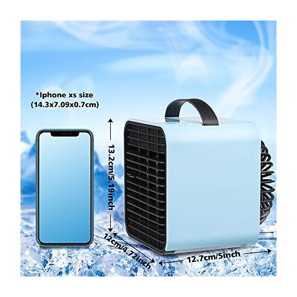 Mini Ventilateur Et Rafraîchisseur D’air. Avec Ioniseur. Rechargeable