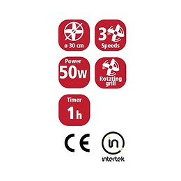 Katia3 : Ventilateur Type Box Fan 30 Cm Avec Minuteur