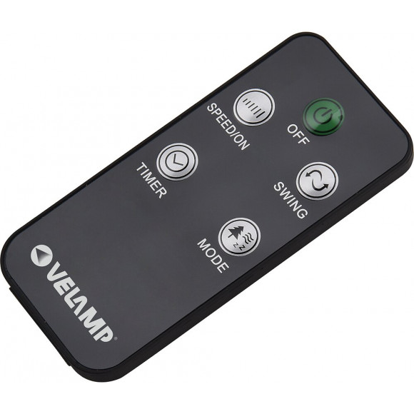 Zefiro: Ventilateur 40cm Sur Pied Avec Télécommande. Noir