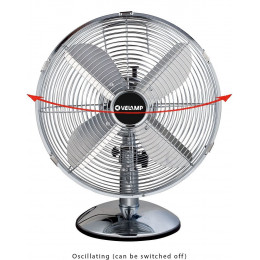 Bora3: Ventilateur De Table 30 Cm, En Métal Chromé