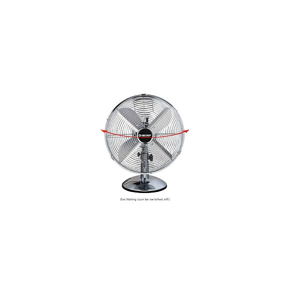 Bora3: Ventilateur De Table 30 Cm, En Métal Chromé