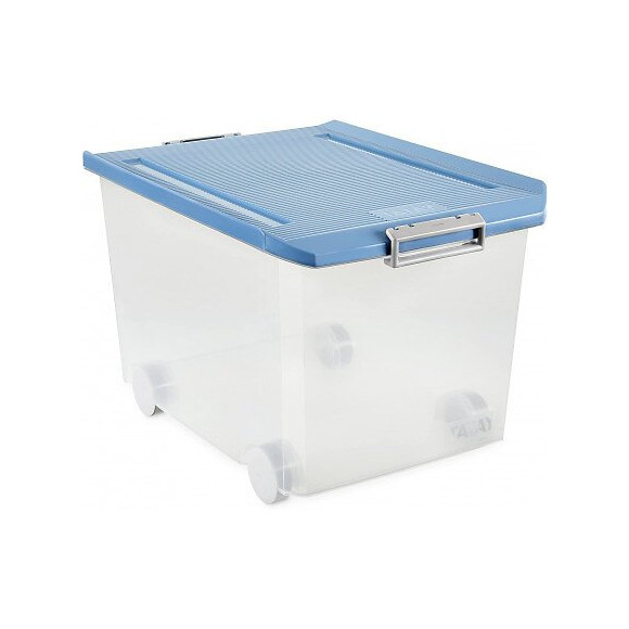 Boîte Polyvalente 60 L. C/roues Bleu (40x56,5x36,2cm) Tatay