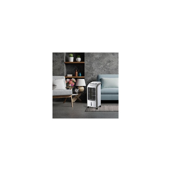 Rafraichisseur Évaporatif 75w, 3 Vitesses, Sur Roues. Blanc