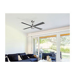 Ventilateur De Plafond Basse Puissance Super Silencieux, Réversible Avec Lumière Et Télécommande