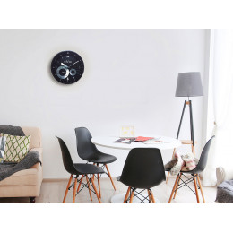 Station Météo Analogique De Mural Et Dial Noir