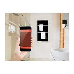 Radiateur Électrique De Salle De Bains Couleur Noir Avec Wifi Control