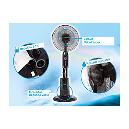 Ventilateur Brumisateur 40 Cm Oscillant Idéal Pour Les Milieux Ouverts