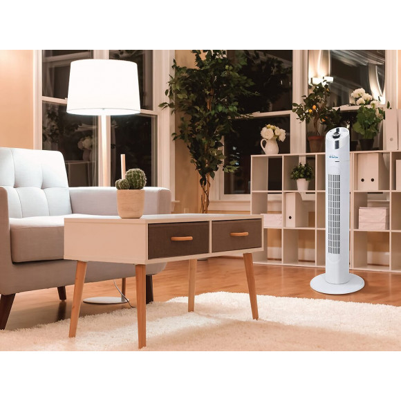 Ventilateur Tour Avec Trois Vitesses Et Oscillation