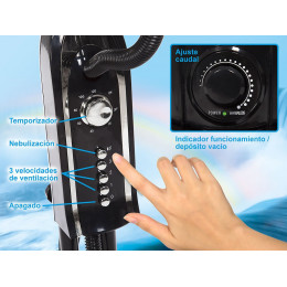 Ventilateur Brumisateur 40 Cm Oscillant Idéal Pour Les Milieux Ouverts