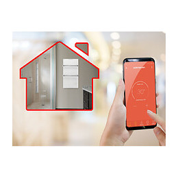 Radiateur Électrique De Salle De Bains Couleur Blanc Avec Wifi Control