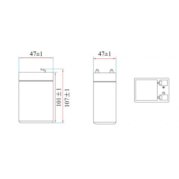 Batterie Rechargeable Au Plomb 4v 4ah