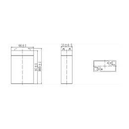 Batterie Rechargeable Au Plomb, Connexions Faston, 6v 2,8ah