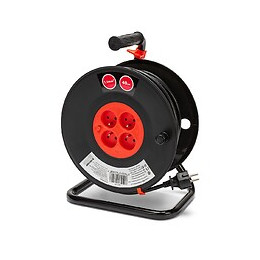 Enrouleur Bricolage, 4 Prises, 40 Mètres, 3g1.5mm2, Nf