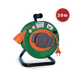 Rallonge Électrique De Jardin 20 Mètres Avec Enrouleur, Câble 2g1.5
