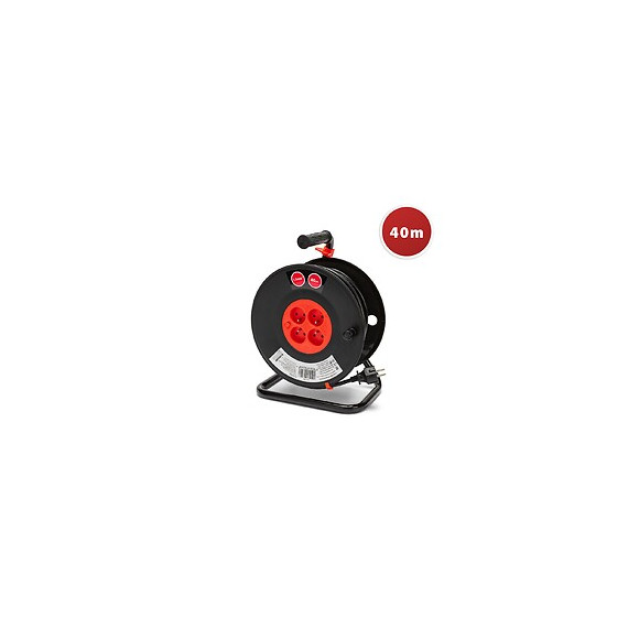 Enrouleur Bricolage, 4 Prises, 40 Mètres, 3g1.5mm2, Nf