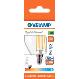 Ampoule À Filament Led, Mini-sphérique P45, 4w / 470lm, Culot E14, 2700k
