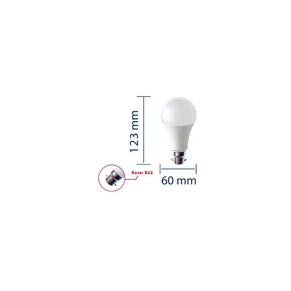 Ampoule Led Smd, Standard A60, 15w / 1520lm, Culot B22 (france), 4000k