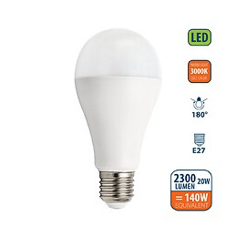 Ampoule Led Smd, Standard A65, 20w / 2300lm, Culot E27, 3000k