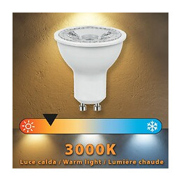 Ampoule Led Smd, Spot Gu10, 230v, 8w / 800lm, 3000k, 38 °