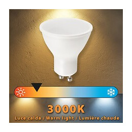 Ampoule Led Smd, Spot Gu10, 230v, 8w / 800lm, 3000k, 120 °