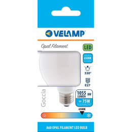 Ampoule À Filament Led Opal, Standard A60, 8w / 1055lm, Culot E27, 6500k