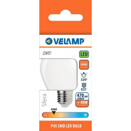 Ampoule À Filament Led Opal, Mini-sphérique P45, 6w / 806lm, Culot E27, 3000k