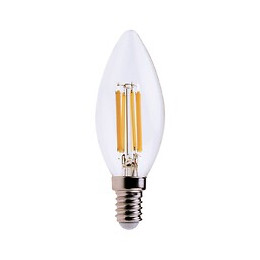 Ampoule À Filament Led, Olive C35, 6w / 806lm, Culot E14, 4000k