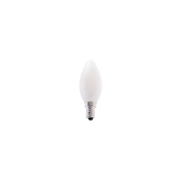 Ampoule À Filament Led Opale, Olive C35, 6w / 806lm, Culot E14, 3000k