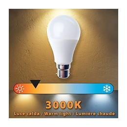 Ampoule Led Smd, Standard A60, 9w / 806lm, Culot B22 (france), 3000k