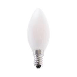 Ampoule À Filament Led Opal, Olive C35, 4w / 470lm, Culot E14, 4000k