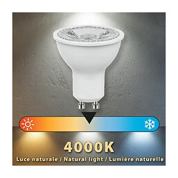 Ampoule Led Smd, Spot Gu10, 230v, 8w / 800lm, 4000k, 38 °
