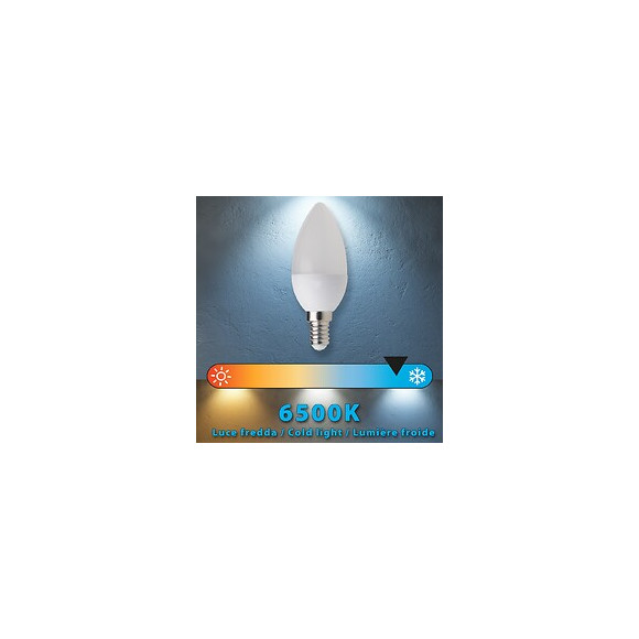 Ampoule Led Smd, Olive C37, 6w / 470lm, Culot E14, 6500k