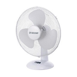 Ventilateur De Table 40 Cm, En Plastique. 3 Vitesses. Blanc