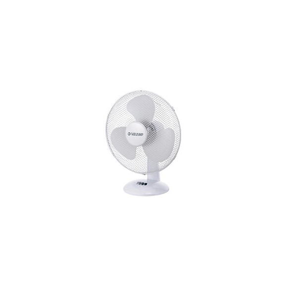 Ventilateur De Table 40 Cm, En Plastique. 3 Vitesses. Blanc