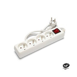 Bloc Multiprise 4x16a Avec Interrupteur, 1m, Ce & Nf