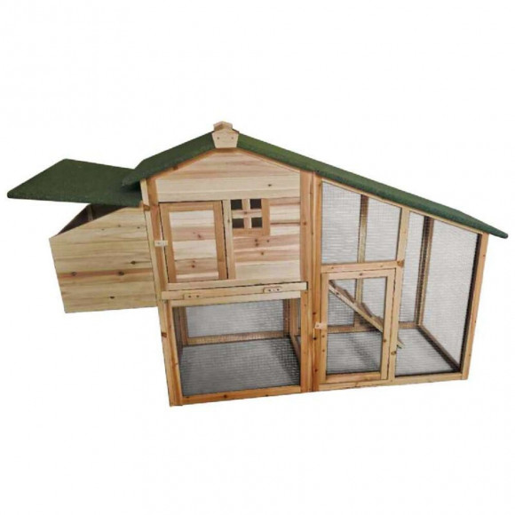 Poulailler Surélevé En Bois 3 À 4 Poules  172x64x110cm  Werkapro