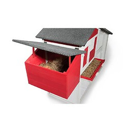 Odette - Poulailler Couleur Rouge & Blanc