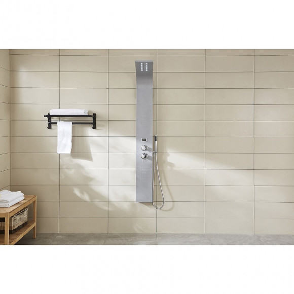 Hya : Colonne De Douche Balnéo, Micro-jets Massant Et Éclairage Par Led