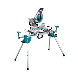 Scie À Onglet Radiale Makita Ls1019l 1510w Ø 260mm + Chariot Support Makita Wst06
