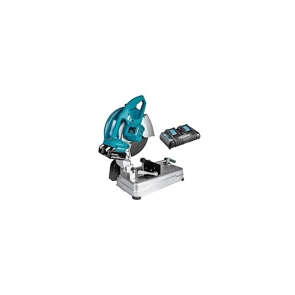 Scie À Coupe D'onglet À Métaux Makita Dlw140pt2 36 V (2 X 18 V Li-ion 5 Ah)