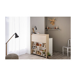 Meuble De Bar Bois Avec Rangements Et Tablette Amovible - Oko