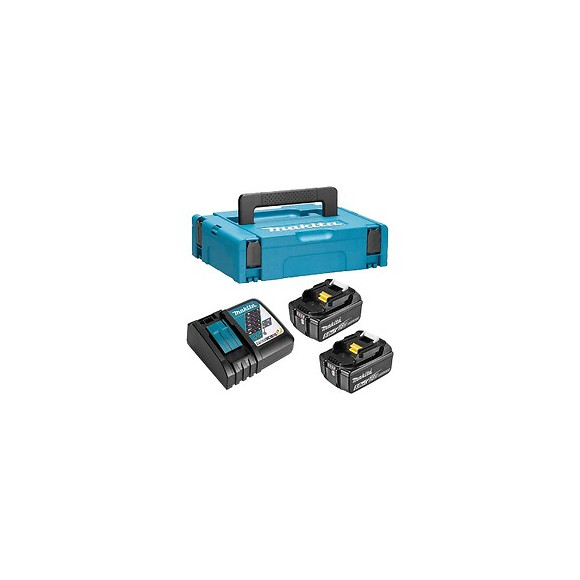 Pack Makita 197624-2 (chargeur Dc18rc + 2 Batteries Bl1850b + Mak-pac)