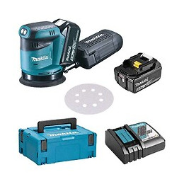 Ponceuse Excentrique Makita Dbo180rtj 125 Mm À Batteries Lxt 18 V (2 X 5,0 Ah)