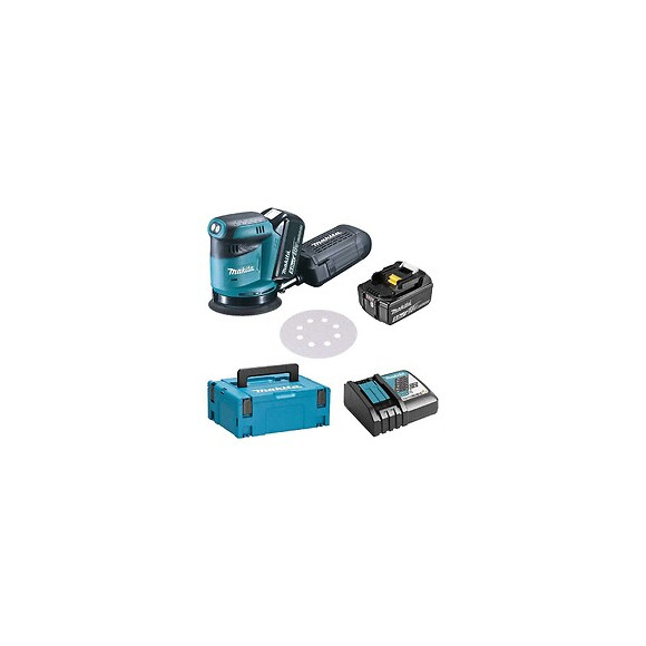 Ponceuse Excentrique Makita Dbo180rtj 125 Mm À Batteries Lxt 18 V (2 X 5,0 Ah)