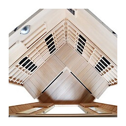 Cabine Sauna Luxe Infrarouge 3/4 Places