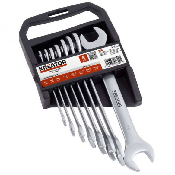 Jeu De 8 Clés Plates De 6 À 22mm Kreator